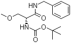 (R)-tert-Butyl 1-(benzylamino)-3-methoxy-1-oxopropan-2-ylcarbamate molecular structure (CAS 880468-89-3)