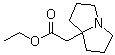 structure of CAS# 88069-56-1, Tetrahydro-1H-pyrrolizine-7a(5H)-acetic acid ethyl ester