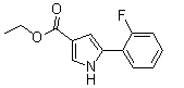 5-(2-Fluorophenyl)-1H-pyrrole-3-carboxylic acid ethyl ester molecular structure (CAS 881674-06-2)