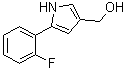 结构式 CAS# 881674-58-4, 5-(2-氟苯基)-1H-吡咯-3-甲醇