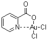 结构式 CAS# 88215-41-2, (2-吡啶甲酸)二氯化金