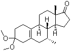 7alpha-Methyl-3,3-dimethoxy-5(10)-estrene-17-one molecular structure (CAS 88247-84-1)