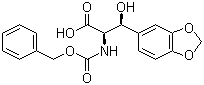 3-(Benzo[1,3]dioxol-5-yl)-2-benzyloxycarbonylamino-3-hydroxypropionic acid molecular structure (CAS 88282-10-4)
