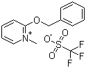 structure of CAS# 882980-43-0, 2-Benzyloxy-1-methylpyridinium triflate;1-Methyl-2-(phenylmethoxy)-pyridinium 1,1,1-trifluoromethanesulfonate; Dudley's reagent