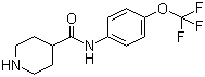 N-(4-Trifluoromethoxyphenyl)piperidine-4-carboxamide molecular structure (CAS 883106-65-8)