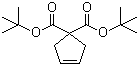 Di(tert-butyl) cyclopent-3-ene-1,1-dicarboxylate molecular structure (CAS 88326-57-2)