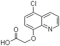 structure of CAS# 88349-88-6, Cloquintocet;(5-Chloro-8-quinolyloxy)acetic acid