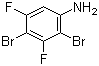 structure of CAS# 883549-00-6, 2,4-Dibromo-3,5-difluoroaniline
