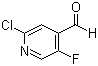 结构式 CAS# 884494-54-6, 2-氯-5-氟吡啶-4-甲醛