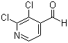 2,3-Dichloro-4-pyridinecarboxaldehyde molecular structure (CAS 884495-41-4)