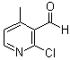 2-Chloro-4-methyl-3-pyridinecarboxaldehyde molecular structure (CAS 884495-45-8)