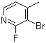 结构式 CAS# 884495-46-9, 3-溴-2-氟-4-甲基吡啶