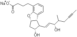 Beraprost sodium molecular structure (CAS 88475-69-8)