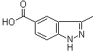structure of CAS# 885223-58-5, 3-Methyl-1H-indazole-5-carboxylic acid