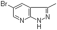 structure of CAS# 885223-65-4, 5-Bromo-3-methyl-1H-pyrazolo[3,4-b]pyridine