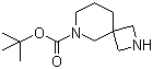structure of CAS# 885272-17-3, tert-Butyl 2,6-diazaspiro[3.5]nonane-6-carboxylate