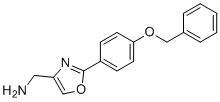 结构式 CAS# 885273-44-9, (2-(4-(苄氧基)苯基)恶唑-4-基)甲胺