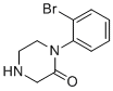 结构式 CAS# 885275-22-9, 1-(2-溴苯基)哌嗪-2-酮