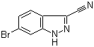 structure of CAS# 885278-24-0, 6-Bromo-3-cyanoindazole