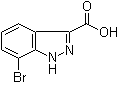 structure of CAS# 885278-71-7, 7-Bromo-1H-indazole-3-carboxylic acid