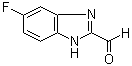 结构式 CAS# 885280-34-2, 5-氟-1H-苯并咪唑-2-甲醛
