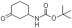 结构式 CAS# 885280-38-6, 3-N-叔丁氧羰基氨基环己酮