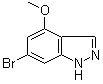 结构式 CAS# 885519-21-1, 6-溴-4-甲氧基-1H-吲唑