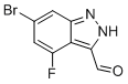6-bromo-4-fluoro-2H-indazole-3-carbaldehyde molecular structure (CAS 885520-72-9)