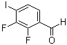 structure of CAS# 885590-99-8, 2,3-Difluoro-4-iodobenzaldehyde