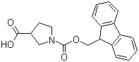 结构式 CAS# 885951-89-3, 1-芴甲氧羰基吡咯烷-3-甲酸