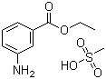 structure of CAS# 886-86-2, Tricaine methanesulfonate;3-Ethoxycarbonylanilinium methanesulphonate; Ethyl 3-aminobenzoate methanesulfonic acid salt