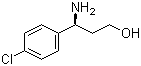 结构式 CAS# 886061-26-3, (S)-3-氨基-3-(4-氯苯基)丙-1-醇