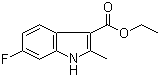 6-Fluoro-2-methyl-1H-indole-3-carboxylic acid ethyl ester molecular structure (CAS 886362-69-2)