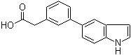 结构式 CAS# 886363-20-8, 3-(1H-吲哚-5-基)苯乙酸