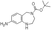 4-Boc-8-amino-2,3,4,5-tetrahydro-1H-benzo[e][1,4]diazepine molecular structure (CAS 886363-80-0)