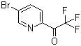 structure of CAS# 886364-50-7, 1-(5-Bromo-2-pyridinyl)-2,2,2-trifluoroethanone