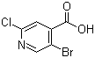 structure of CAS# 886365-31-7, 5-Bromo-2-chloroisonicotinic acid;5-Bromo-2-chloropyridine-4-carboxylic acid