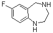 7-氟-2,3,4,5-四氢-1H-1,4-苯并二氮杂卓分子结构 (CAS 886366-21-8)