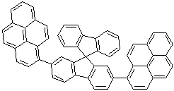 structure of CAS# 886456-80-0, 2,7-Di-1-pyrenyl-9,9'-spirobi[9H-fluorene]