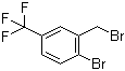 structure of CAS# 886496-63-5, 2-Bromo-5-trifluoromethylbenzyl bromide;1-Bromo-2-(bromomethyl)-4-(trifluoromethyl)benzene