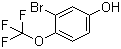 structure of CAS# 886496-88-4, 3-Bromo-4-trifluoromethoxyphenol;3-Bromo-4-(trifluoromethoxy)phenol