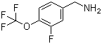 structure of CAS# 886499-13-4, 3-Fluoro-4-(trifluoromethoxy)benzylamine