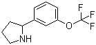 2-[3-(Trifluoromethoxy)phenyl]pyrrolidine molecular structure (CAS 886502-97-2)