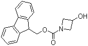 structure of CAS# 886510-13-0, 1-Fmoc-3-hydroxyazetidine;3-Hydroxyazetidine-1-carboxylic acid 9H-fluoren-9-ylmethyl ester