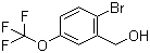 structure of CAS# 886763-15-1, 2-Bromo-5-(trifluoromethoxy)benzyl alcohol;2-Bromo-5-(trifluoromethoxy)benzenemethanol