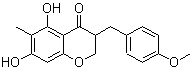 (-)-2,3-Dihydro-5,7-dihydroxy-3-[(4-methoxyphenyl)methyl]-6-methyl-4H-1-benzopyran-4-one molecular structure (CAS 88700-33-8)