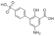 5-Amino-2-hydroxy-4'-sulfo-[1,1'-biphenyl]-3-carboxylic acid molecular structure (CAS 887256-40-8)