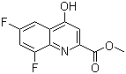结构式 CAS# 887589-28-8, 6,8-二氟-4-羟基喹啉-2-甲酸甲酯