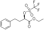 Ethyl (R)-4-phenyl-2-[[(trifluoromethyl)sulfonyl]oxy]butyrate molecular structure (CAS 88767-98-0)