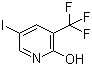 structure of CAS# 887707-23-5, 5-Iodo-3-(trifluoromethyl)pyridin-2-ol;2-Hydroxy-5-Iodo-3-(trifluoromethyl)pyridine